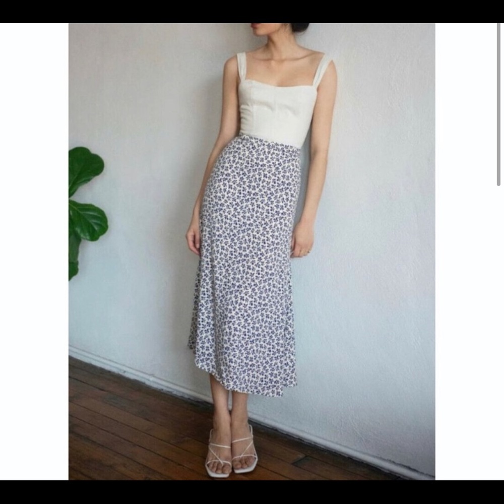 Reformation Bea Skirt Bombay size 12 NWOT